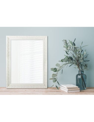 Mirrors and More - Tanja blanc  PM - Miroir encadré blanc  55x70cm