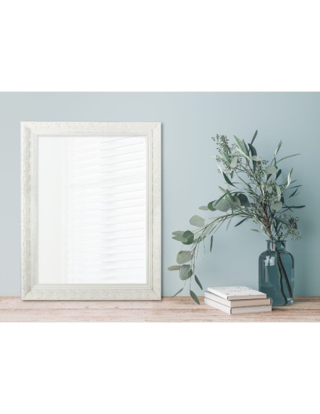 Mirrors and More - Tanja blanc  PM - Miroir encadré blanc  55x70cm