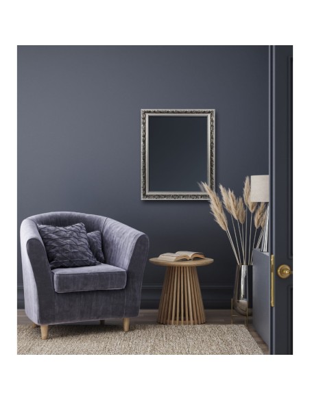 Mirrors and More  - Tanja argent - Miroir cadre bois 55x70cm