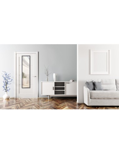 Mirrors and More - Miroir de porte suspendu noir 30x120cm -  Ria