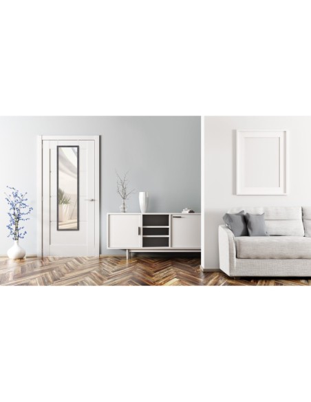 Mirrors and More - Miroir de porte suspendu noir 30x120cm -  Ria