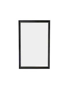 Miroir encadré noir et doré 34x45cm - Mirrors and More - Elenor