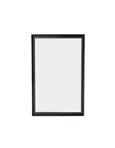 Miroir encadré noir et doré 34x45cm - Mirrors and More - Elenor