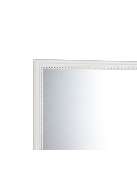 Elenor - Miroir encadré blanc et doré 34x45cm - Mirrors and More