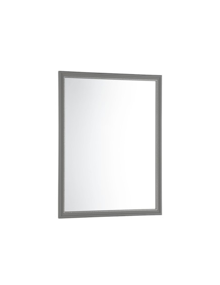 Miroir encadré gris et argent 34x45cm - Mirrors and More - Elenor