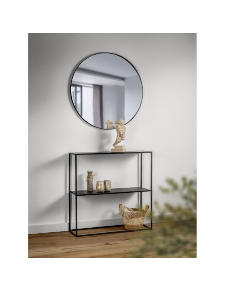 Mirrors and More  - Alexis - Console métal noir  80x80x27cm