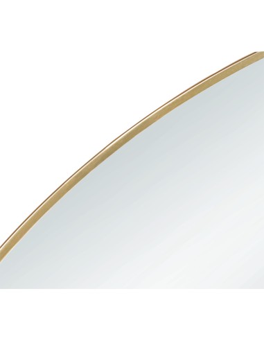 Mila - Miroir rond cadre métal doré diam 50 cm - Mirrors and More