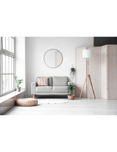 Mirrors and More  - Britney - Miroir rond noir diam 80 cm