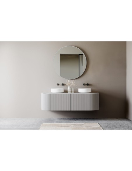 Mirrors and More  - Britney - Miroir rond argent diam 80 cm