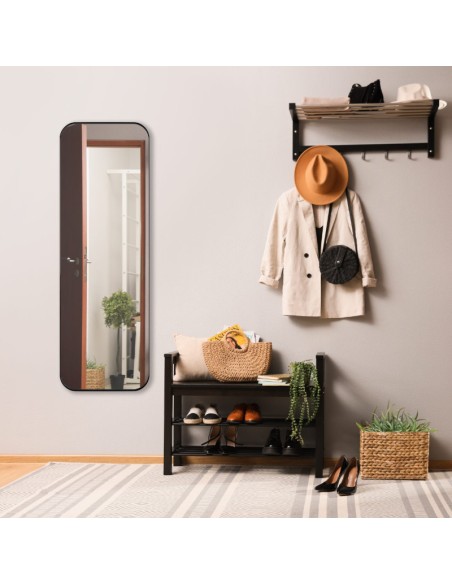 Mirrors and More  - Britney - Miroir rectangulaire noir diam 50 x 150cm