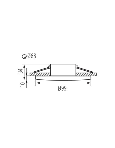 spot salle de bain kanlux - droxy IP65