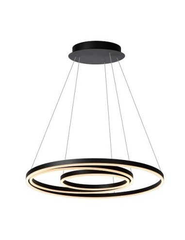 Suspension Led Triniti noire dimmable - Lucide Leluminaireled.com