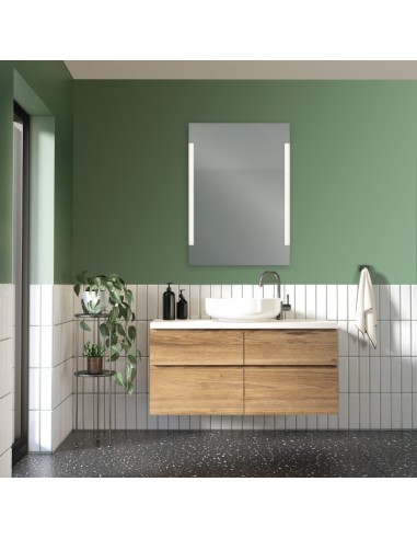 Lucy de Mirrors and More - miroir éclairant pour salle de bain - 2 températures de couleur