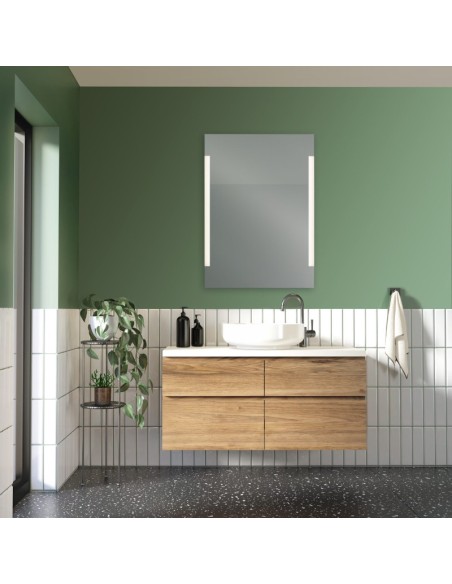 Lucy de Mirrors and More - miroir éclairant pour salle de bain - 2 températures de couleur