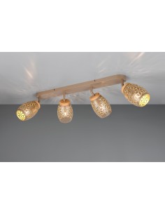 Applique murale café Bidar de la marque TRIO, 4xE14 , max 10 W