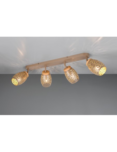 Applique murale café Bidar de la marque TRIO, 4xE14 , max 10 W