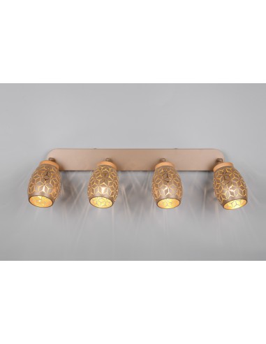 TRIO - Applique Bidar en café, 4xE14 , 10 W maximum