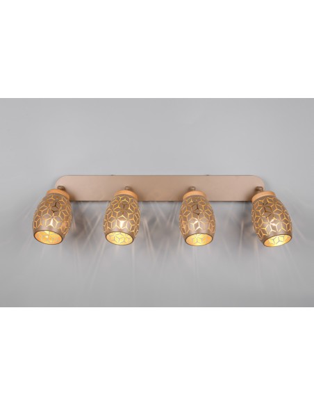 TRIO - Applique Bidar en café, 4xE14 , 10 W maximum