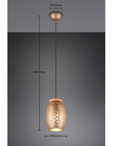 Suspension BIDAR Café -IP20- 1XE27 - 28 W max