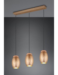 Suspension Bidar de TRIO couleur Café - IP20 ,3XE27