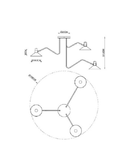 Suspension intérieure Led Pepijn 3 sources lumineuses - Lucide Leluminaireled.com
