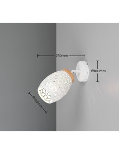 Applique Bidar de la marque TRIO - 1XE14, 10w max, jeu de lumière 2