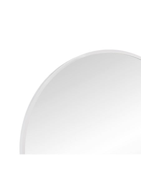 Mirrors and More - Brigid - Miroir rond  blanc  diam 60 cm cadre métal