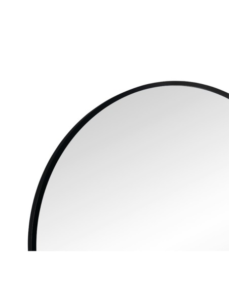 Mirrors and More - Brigid - Miroir rond  noir diam 60 cm cadre métal