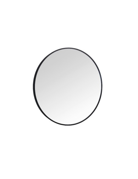 Brigid - Miroir rond noir diam 60 cm cadre métal - Mirrors and More