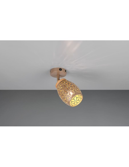 TRIO- Applique café  BIDAR, jeu de lumière unique , E14, 10 W max