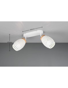 Applique Bidar de la marque TRIO - 2XE14, 10w max, jeu de lumière 2