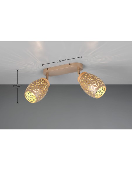 Applique Bidar -TRIO , lumière agréable, IP20, E14