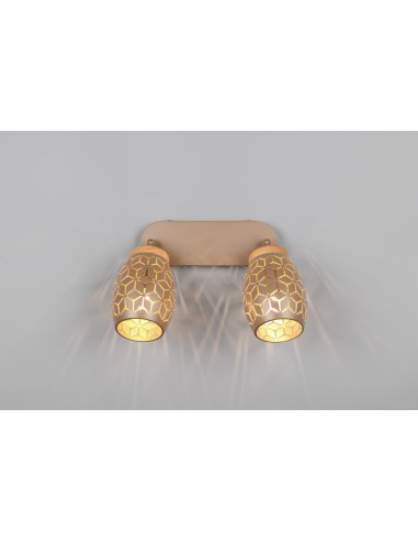 TRIO- Applique café  BIDAR, jeu de lumière unique , E14, 10 W max