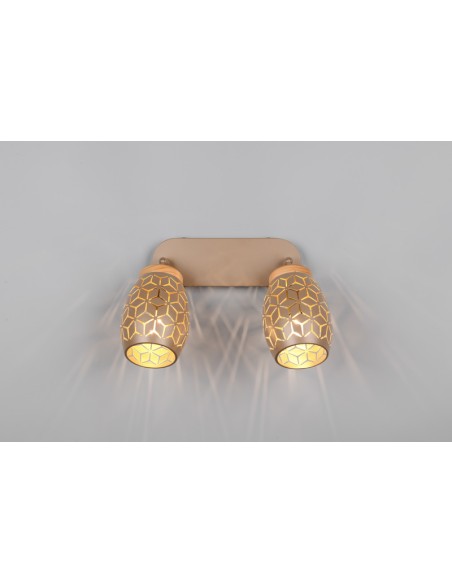 TRIO- Applique café  BIDAR, jeu de lumière unique , E14, 10 W max