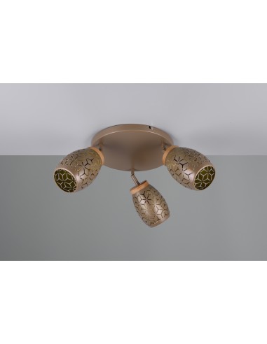 TRIO- Applique café  BIDAR, jeu de lumière unique , E14, 10 W max