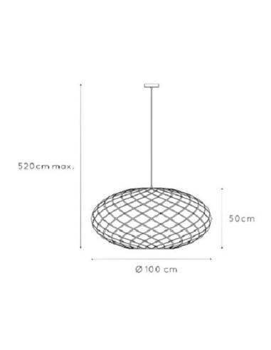 Suspension intérieure Led Wolfram 100 noire - Lucide Leluminaireled.com