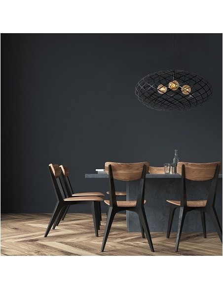 Suspension intérieure Led Wolfram 100 noire - Lucide Leluminaireled.com