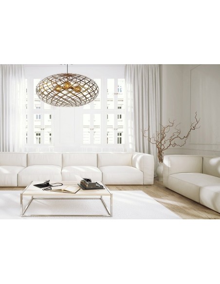 Suspension intérieure Led Wolfram 100 or mat - Lucide Leluminaireled.com