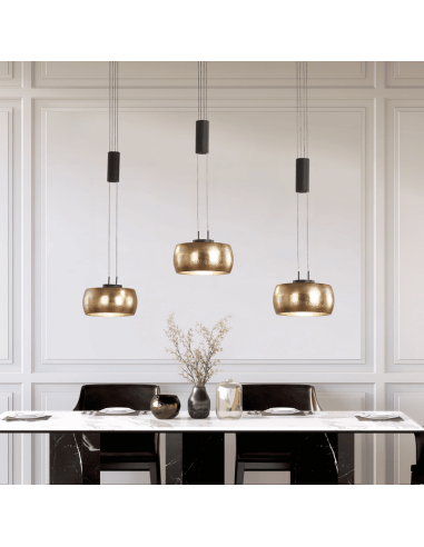 Colette - Fischer & Honsel – Suspension   design, 3XLED SMD, variateur externe, lumière adaptable et raffinée