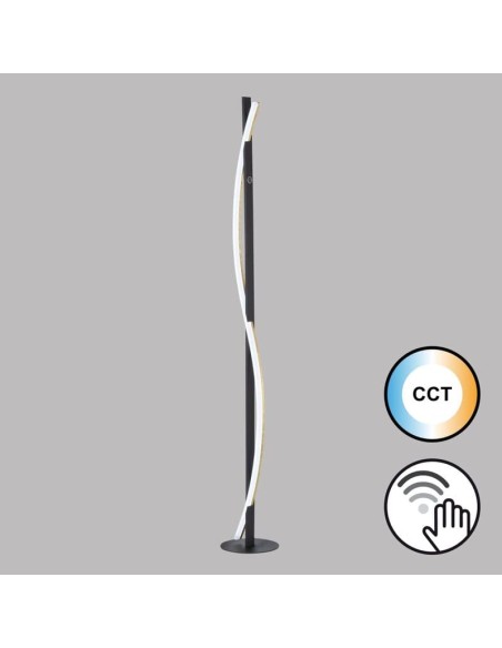 Bridge- Fischer & Honsel – Lampadaire design, LED SMD, variateur externe, lumière adaptable et raffinée