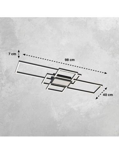 Seth Fischer & Honsel  – Plafonnier LED avec trois éléments lumineux ajustables, parfait pour un éclairage flexible et stylé