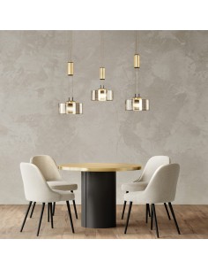 Fischer & Honsel  – Lavin  Suspension LED 3x9W, lumière chaude 2700K, 2