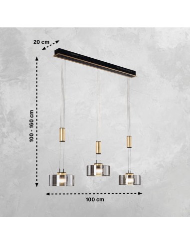 Lavin - Fischer & Honsel  – Éclairage moderne, économie d’énergie jusqu’à 80 %, parfait pour salle à manger