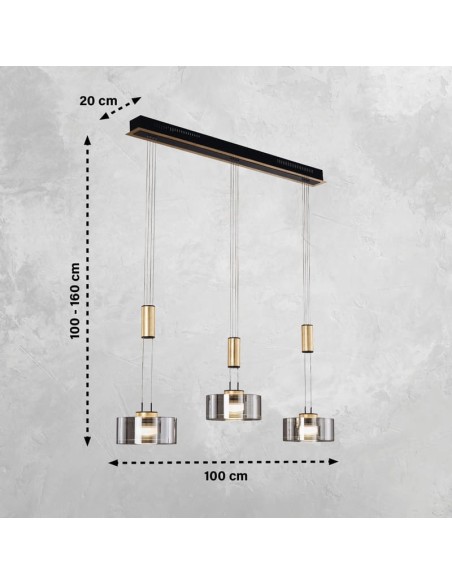 Lavin - Fischer & Honsel  – Éclairage moderne, économie d’énergie jusqu’à 80 %, parfait pour salle à manger