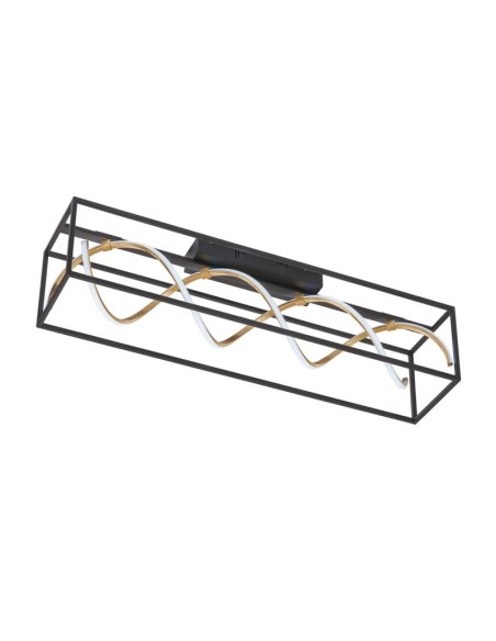 Plafonnier led ,40W 4700lm, 2700k à 6500k noir sable , dimmable - GIL