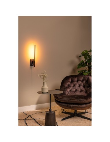 Finan  de Lucide - Applique murale rotative + port USB noire