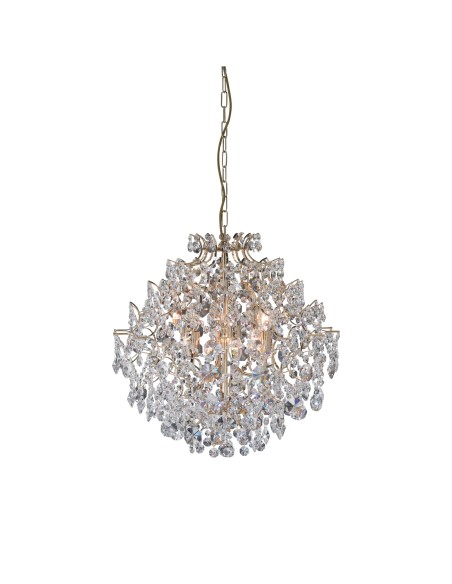 Lustre cristal doré 6xE14 Ø53 cm – Markslöjd intérieur | Markslöjd