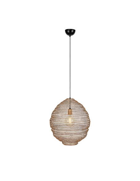 Suspension dorée E27 40W max effet ruche métal – Markslöjd – Tazza intérieur | Markslöjd