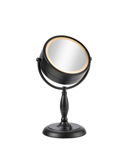 Lampe de table avec miroir E14 Max 25W, 36 cm, noir mat intérieur | Markslöjd