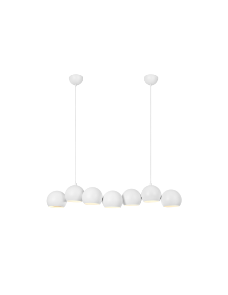 Suspension E14 7x40W IP20 blanc – Markslöjd – Cupolo intérieur | Markslöjd
